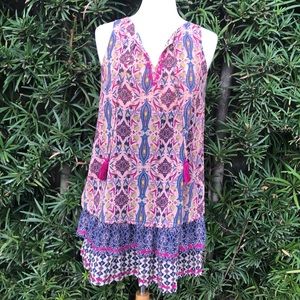 Embroidered Boho Mini Dress